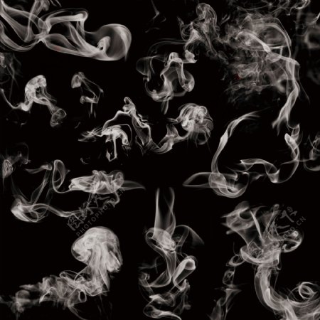 黑色烟雾图片