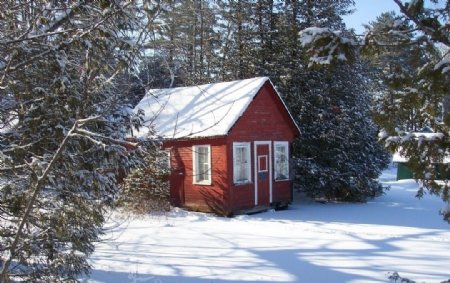 冬季别墅图片