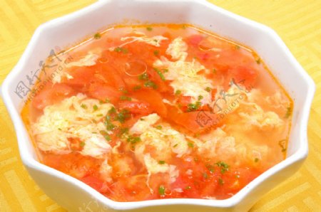 西红柿鸡蛋汤图片