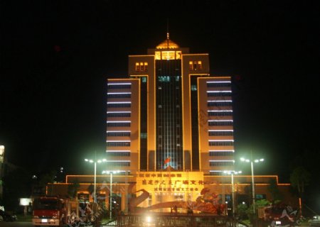 沙县大楼夜景图片