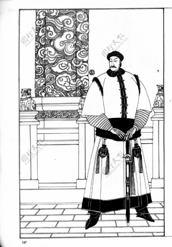 中国一百帝王图88清太祖183努尔哈赤图片