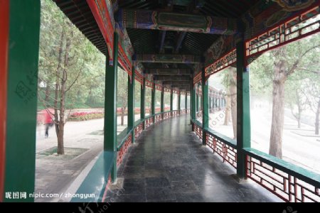 颐和园的长廊图片