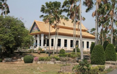 泰国皇家寺院内的行宫图片