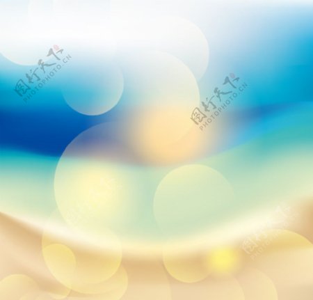 梦幻沙滩背景图片