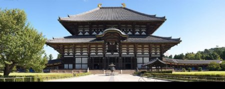 奈良的东大寺的正殿大佛殿图片