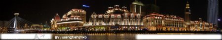 金湾广场璀璨夜景图片