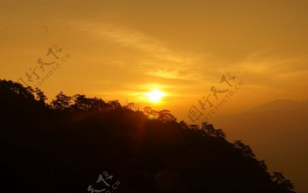 黄山日出图片