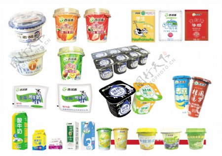 新疆西域春乳业各种产品图图片