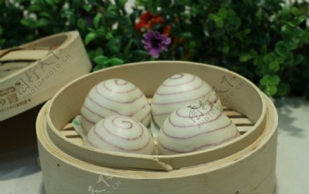 日式紫薯包图片