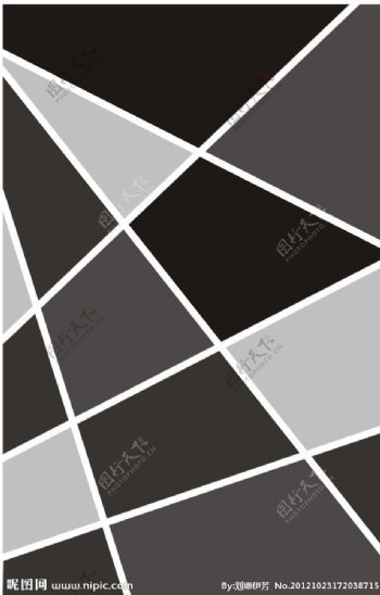经典矢量大方格调不规则几何图形黑色相近色图片