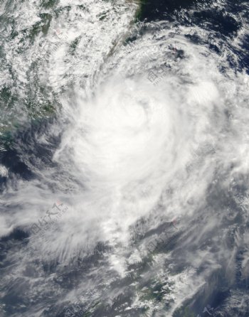 台风莫拉克Aqua卫星影像图片