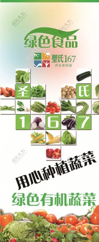 新鲜蔬菜海报图片