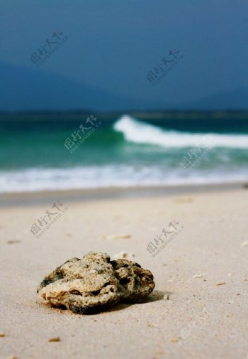 静静的海石头图片