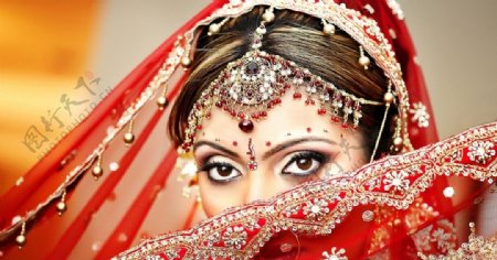 印度新娘图片