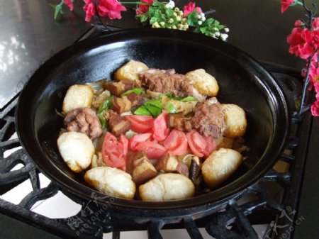 铁锅烩菜图片