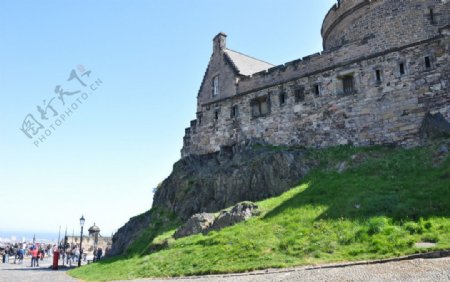 爱丁堡皇宫城墙图片