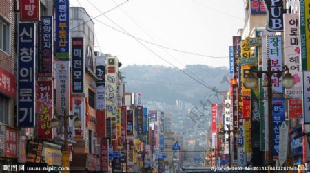 韩国釜山街景图片