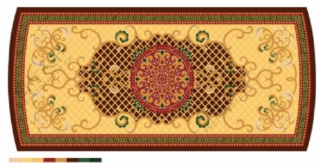 古典中式地毯图案图片