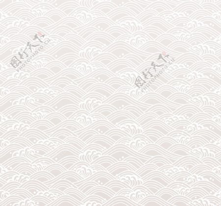 古典海浪线条花纹背景图片