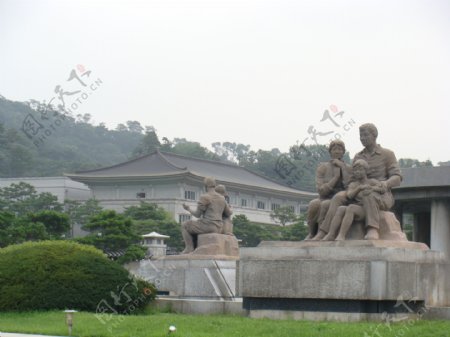韩国青瓦台总统府图片