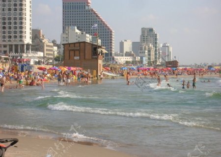 以色列特拉维夫海滨浴场图片