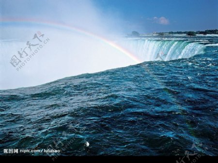 尼加拉瓜大瀑布彩虹奇观图片
