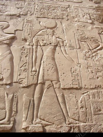 埃及卡纳克神庙壁画图片