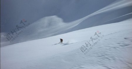 高山滑雪高清视频素材图片