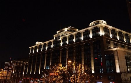上海外滩建筑夜景图片