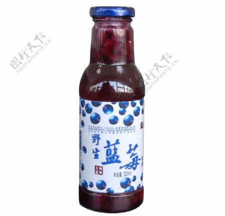 野生蓝莓汁饮料图片
