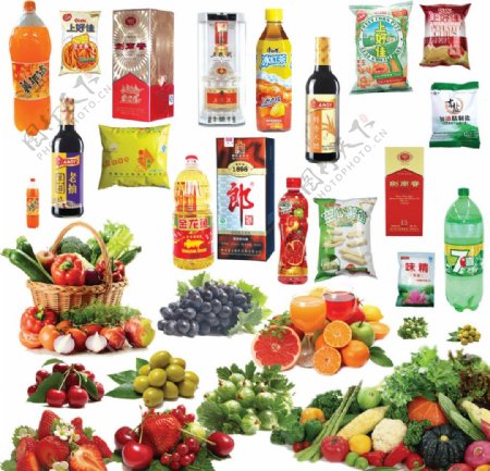 水果蔬菜饮料食品图片