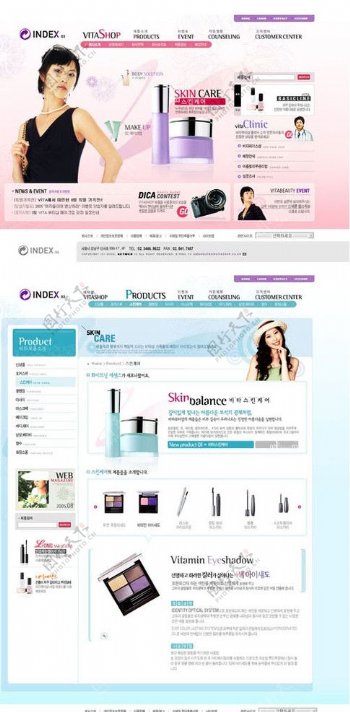 唇膏洗面奶等韩国化妆品销售图片
