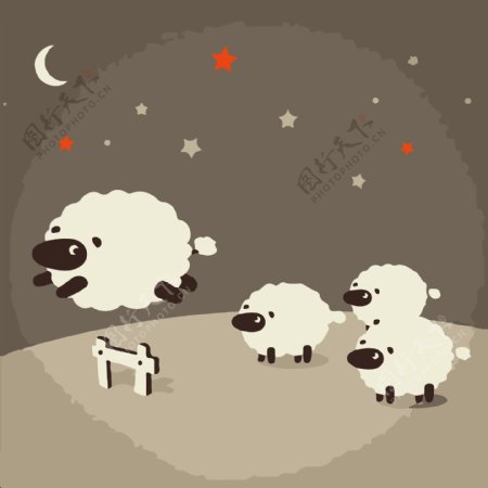 卡通小羊羊宝宝可爱美羊羊图片