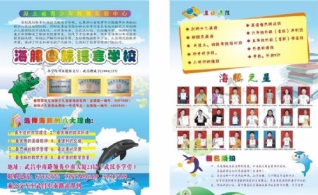 海豚国际语言学校彩页图片
