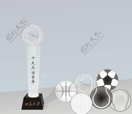 篮球奖杯图片