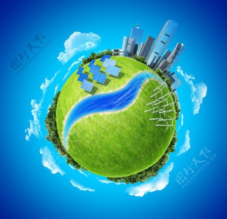 环保低碳绿色的地球图片