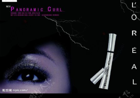 睫毛膏化妆品广告化妆品广告欧莱雅眼部系列广告欧莱雅眼部系列广告睫毛膏图片