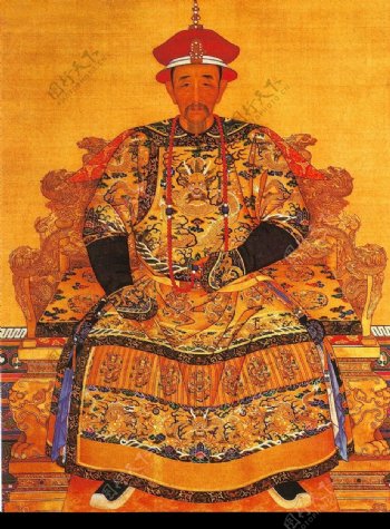 清朝康熙皇帝朝服像