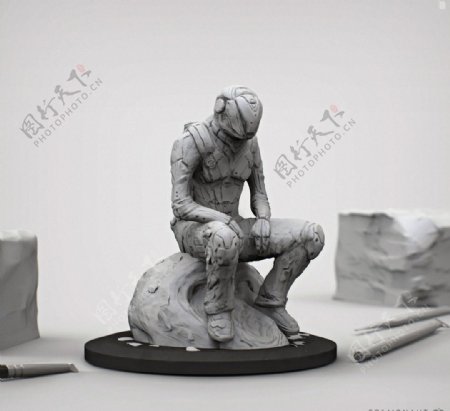 人物雕塑模型