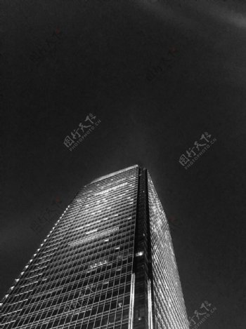 高楼黑白创意建筑摄影