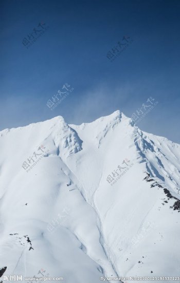 白雪覆蓋的雪山