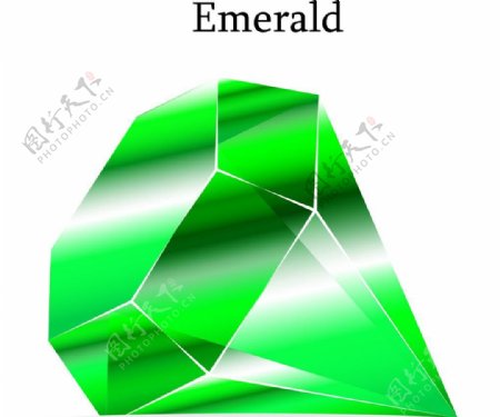 绿色钻石宣传活动模板源文件设计