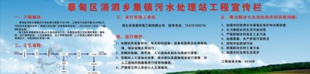 乡集镇污水处理站工程宣传栏