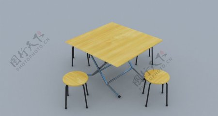 大排档方形桌椅