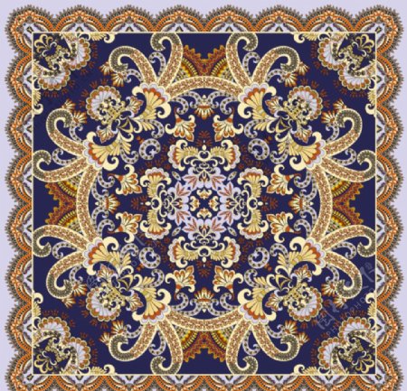 地毯花纹布料背景