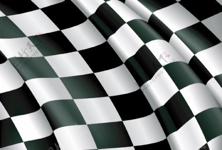 F1赛车旗帜局部矢量素材