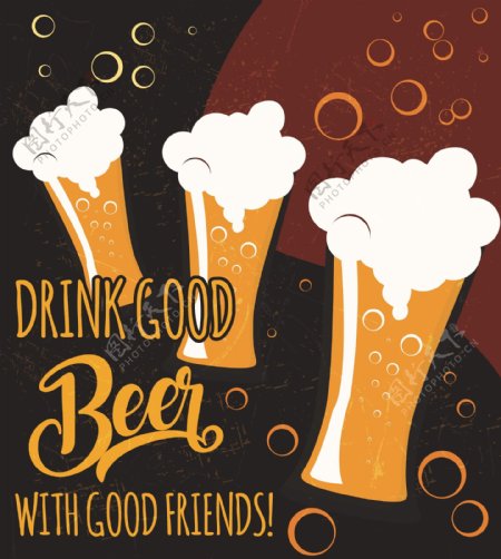 beer啤酒广告背景