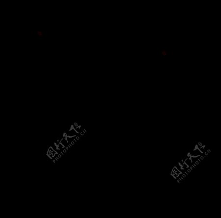 黑色篮球运球剪影免抠png透明图层素材