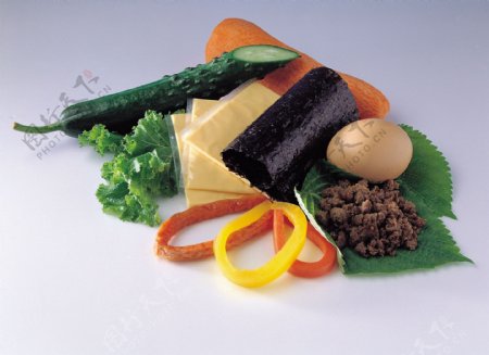 韩式料理材料图片
