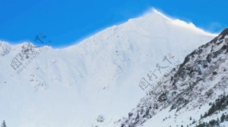 自然大雪山视频素材